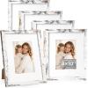 image:imageDistressed White 8x10 Picture Frame Picture Frames 8x10 Wooden Picture Frames with Real Glass Rustic 8 x 10 Photo Frame for Wall or Tabletop Display Picture 5x7 with Mat or 8x 10 Without Mat 1 PackDistressed White