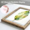 image:imageDistressed White 8x10 Picture Frame Picture Frames 8x10 Wooden Picture Frames with Real Glass Rustic 8 x 10 Photo Frame for Wall or Tabletop Display Picture 5x7 with Mat or 8x 10 Without Mat 1 PackRustic Brown