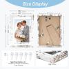 image:imageDistressed White 8x10 Picture Frame Picture Frames 8x10 Wooden Picture Frames with Real Glass Rustic 8 x 10 Photo Frame for Wall or Tabletop Display Picture 5x7 with Mat or 8x 10 Without Mat 1 PackDistressed White