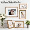 image:imageDistressed White 8x10 Picture Frame Picture Frames 8x10 Wooden Picture Frames with Real Glass Rustic 8 x 10 Photo Frame for Wall or Tabletop Display Picture 5x7 with Mat or 8x 10 Without Mat 1 PackRustic Brown