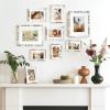 image:imageDistressed White 8x10 Picture Frame Picture Frames 8x10 Wooden Picture Frames with Real Glass Rustic 8 x 10 Photo Frame for Wall or Tabletop Display Picture 5x7 with Mat or 8x 10 Without Mat 1 PackDistressed White