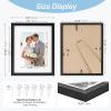 image:imageDistressed White 8x10 Picture Frame Picture Frames 8x10 Wooden Picture Frames with Real Glass Rustic 8 x 10 Photo Frame for Wall or Tabletop Display Picture 5x7 with Mat or 8x 10 Without Mat 1 PackRustic Black