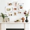image:imageDistressed White 8x10 Picture Frame Picture Frames 8x10 Wooden Picture Frames with Real Glass Rustic 8 x 10 Photo Frame for Wall or Tabletop Display Picture 5x7 with Mat or 8x 10 Without Mat 1 Pack1 Pack White Distressed