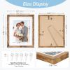image:imageDistressed White 8x10 Picture Frame Picture Frames 8x10 Wooden Picture Frames with Real Glass Rustic 8 x 10 Photo Frame for Wall or Tabletop Display Picture 5x7 with Mat or 8x 10 Without Mat 1 PackRustic Brown