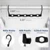 image:imageHOUSE DAY 10 Pack Closet Organizers and Storage with 5 Holes for Cascading Multipurpose Space Saving Hanger Organizer Closer Organizer for Closet Organization Dorm Room Essentials  Dark BlackDark Black
