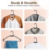 image:imageHOUSE DAY Black Plastic Hangers 100 Pack  Made in USA  Slim Space Saving Clothes Hanger with Shoulder Grooves for Dresses Shirts Pants Durable and Strong  Perfect Closet Organizers and StorageBlack