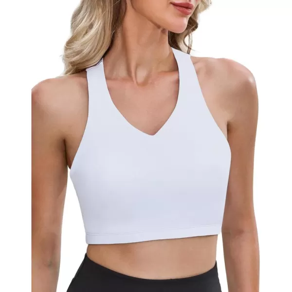 GRAPENT Bikini Tops for Women Cropped Tankini Tops Beach Padded Modest Adjustable Sporty Swimsuit Tank Swimwear Top OnlyWhite
