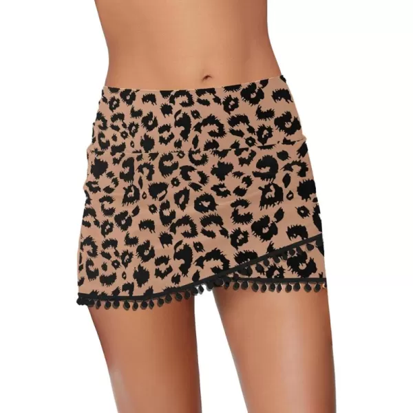E Mid Waist Leopard Print