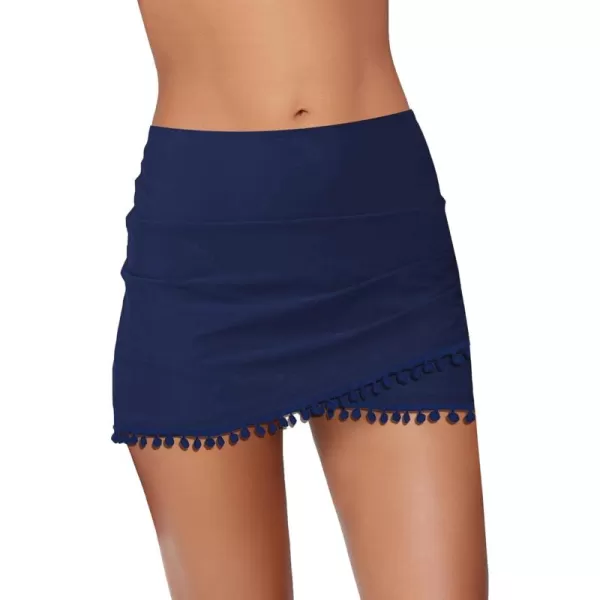 E Mid Waist Tassels Navy