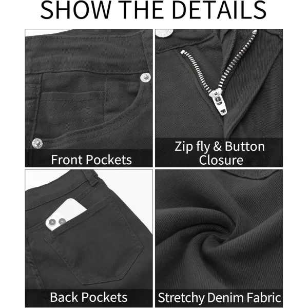 GRAPENT Skinny Jeans for Women High Waist Stretchy Classic High Rise Slimming Jeggings Denim Trousers PantsDark Gray