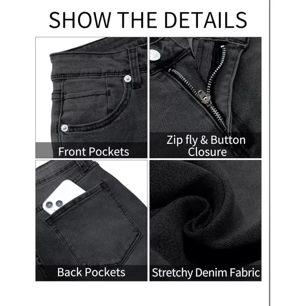 GRAPENT Skinny Jeans for Women High Waist Stretchy Classic High Rise Slimming Jeggings Denim Trousers PantsWashed Black