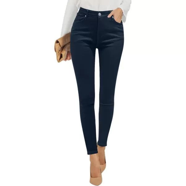 GRAPENT Skinny Jeans for Women High Waist Stretchy Classic High Rise Slimming Jeggings Denim Trousers PantsNavy Blue