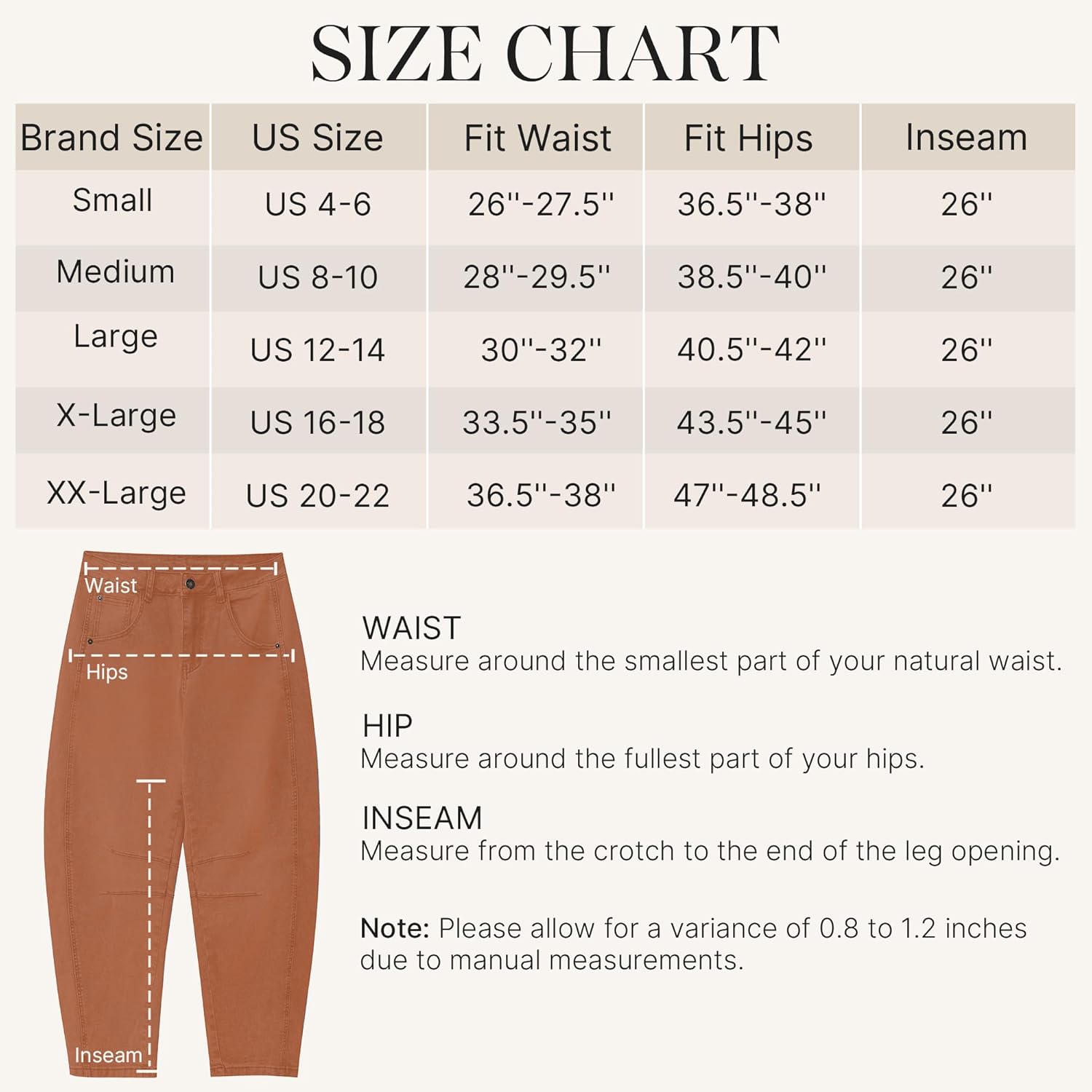GRAPENT Barrel Jeans for Women Trendy High Waisted Wide Leg Baggy Cropped Relax Fit Stretch Denim Trouser Ankle PantsCaramel