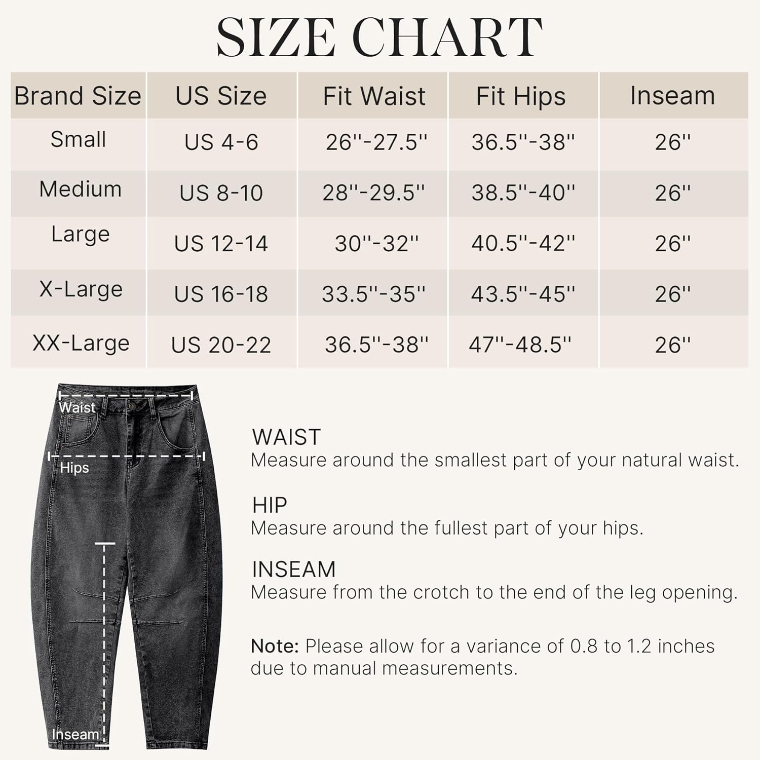 GRAPENT Barrel Jeans for Women Trendy High Waisted Wide Leg Baggy Cropped Relax Fit Stretch Denim Trouser Ankle PantsFaded Black