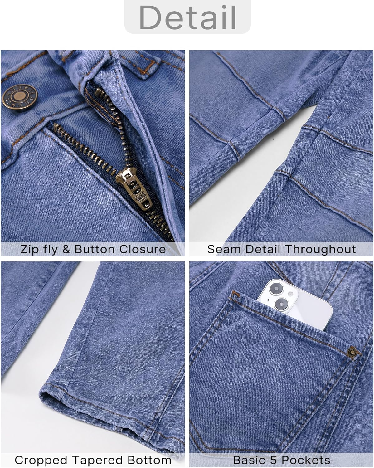 GRAPENT Barrel Jeans for Women Trendy High Waisted Wide Leg Baggy Cropped Relax Fit Stretch Denim Trouser Ankle PantsMedium Blue