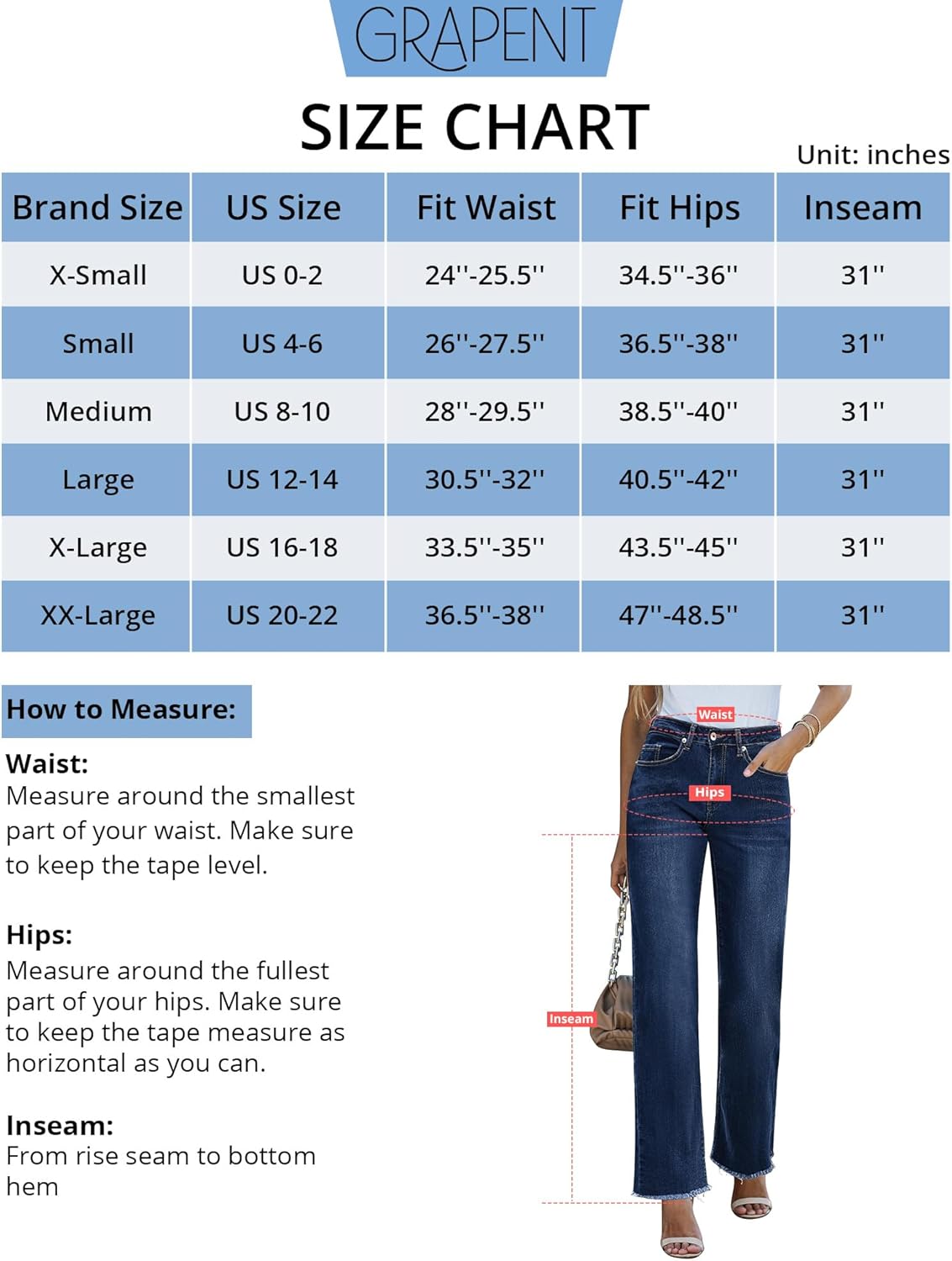 GRAPENT Straight Leg Jeans for Women High Waisted Stretchy Frayed Raw Hem Loose Denim Pants Casual Baggy Jean TrousersDark Vintage