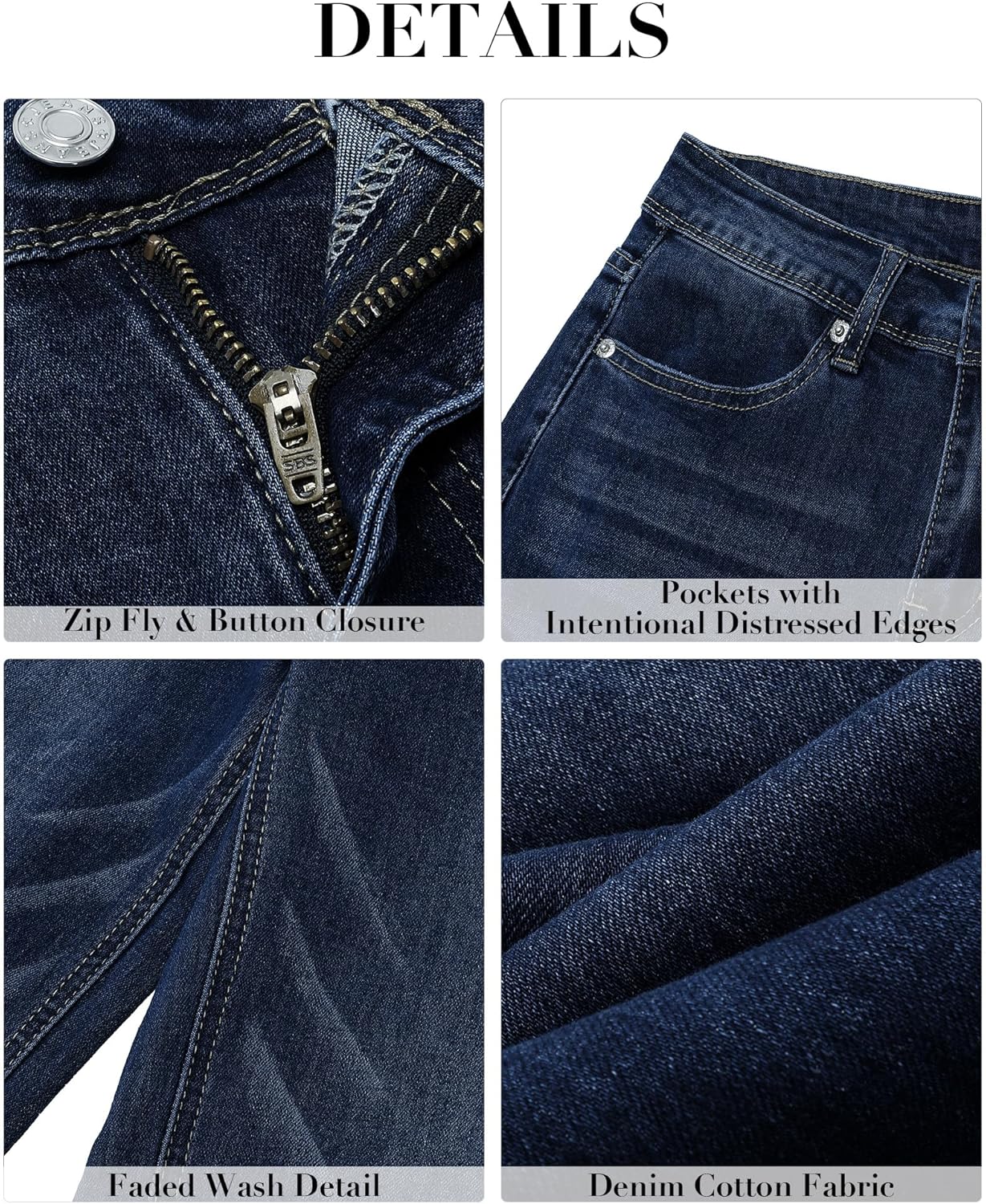 GRAPENT Womens Flare Jeans High Waisted Wide Leg Baggy Jean for Women Stretch Denim PantsPetite Indigo Skyblue