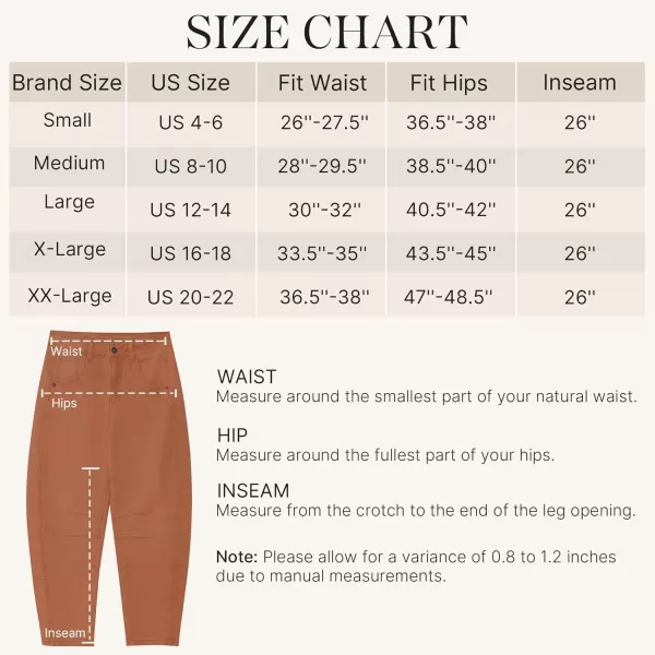 GRAPENT Barrel Jeans for Women Trendy High Waisted Wide Leg Baggy Cropped Relax Fit Stretch Denim Trouser Ankle PantsCaramel