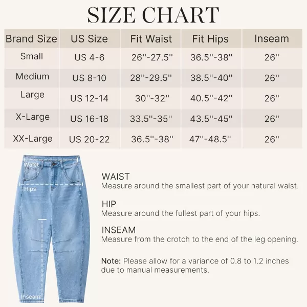 GRAPENT Barrel Jeans for Women Trendy High Waisted Wide Leg Baggy Cropped Relax Fit Stretch Denim Trouser Ankle PantsRoadnight Blue