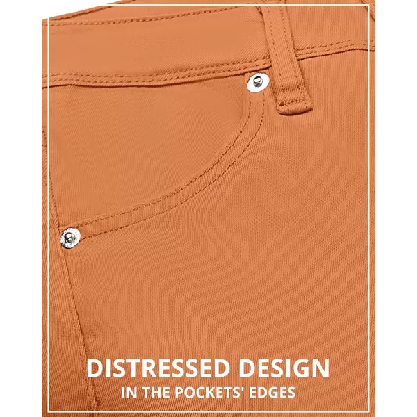 GRAPENT Womens Flare Jeans High Waisted Wide Leg Baggy Jean for Women Stretch Denim PantsBurnt Orange