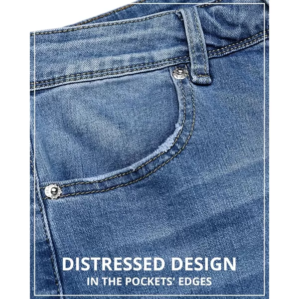 GRAPENT Womens Flare Jeans High Waisted Wide Leg Baggy Jean for Women Stretch Denim PantsCool Classic
