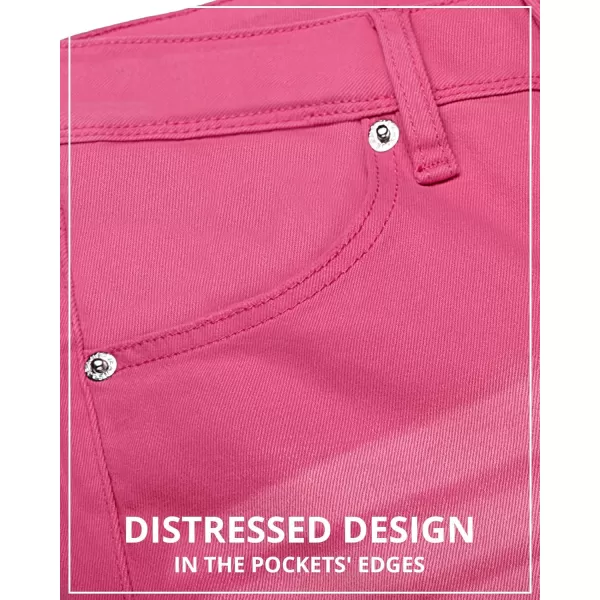 GRAPENT Womens Flare Jeans High Waisted Wide Leg Baggy Jean for Women Stretch Denim PantsHot Pink