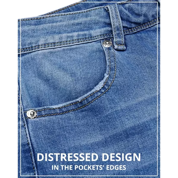 GRAPENT Womens Flare Jeans High Waisted Wide Leg Baggy Jean for Women Stretch Denim PantsLapis Longing