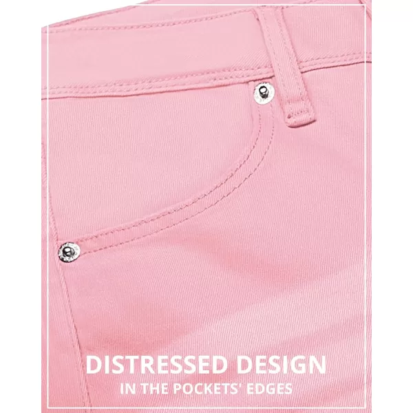 GRAPENT Womens Flare Jeans High Waisted Wide Leg Baggy Jean for Women Stretch Denim PantsRose Shadow
