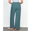 imageGRAPENT Linen Wide Leg Pants Woman High Waisted Pull On Button Drawstring Baggy Casual Summer Palazzo Pants with PocketsLake