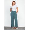 imageGRAPENT Linen Wide Leg Pants Woman High Waisted Pull On Button Drawstring Baggy Casual Summer Palazzo Pants with PocketsLake