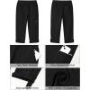 imageGRAPENT Capri Cargo Pants for Women High Waisted Pull On Elastic Waist Stretch Twill Fold Hem Capris Pants with PocketsBlack