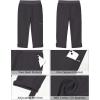 imageGRAPENT Capri Cargo Pants for Women High Waisted Pull On Elastic Waist Stretch Twill Fold Hem Capris Pants with PocketsDark Gray