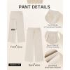 imageGRAPENT Cropped Pants for Women Trendy Business Casual High Waisted Pull On Wide Leg Stretchy Dress Pants with PocketsBeige