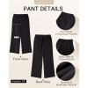 imageGRAPENT Cropped Pants for Women Trendy Business Casual High Waisted Pull On Wide Leg Stretchy Dress Pants with PocketsBlack