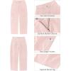 imageGRAPENT Barrel Jeans for Women Trendy High Waisted Cropped Cargo Pocket Baggy Stretch Denim Pants Wide Leg Tapered JeansCandy Pink