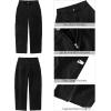 imageGRAPENT Barrel Jeans for Women Trendy High Waisted Cropped Cargo Pocket Baggy Stretch Denim Pants Wide Leg Tapered JeansTrue Black