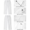imageGRAPENT Capri Jeans for Women High Waisted Wide Leg Trendy Strechy Loose Straight Cropped Denim Jeans Pants with PocketsCream White