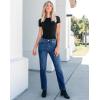 imageGRAPENT Straight Leg Jeans for Women High Waisted Trendy Slim Classic Stretchy Denim Work Trouser Jeans with PocketsBrilliant Blue