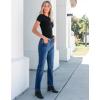 imageGRAPENT Straight Leg Jeans for Women High Waisted Trendy Slim Classic Stretchy Denim Work Trouser Jeans with PocketsBrilliant Blue