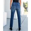 imageGRAPENT Straight Leg Jeans for Women High Waisted Trendy Slim Classic Stretchy Denim Work Trouser Jeans with PocketsBrilliant Blue