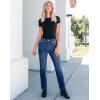 imageGRAPENT Straight Leg Jeans for Women High Waisted Trendy Slim Classic Stretchy Denim Work Trouser Jeans with PocketsClassic Blue