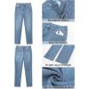 imageGRAPENT Straight Leg Jeans for Women High Waisted Trendy Slim Classic Stretchy Denim Work Trouser Jeans with PocketsCool Blue
