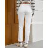 imageGRAPENT Straight Leg Jeans for Women High Waisted Trendy Slim Classic Stretchy Denim Work Trouser Jeans with PocketsCream White