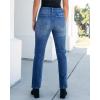 imageGRAPENT Straight Leg Jeans for Women High Waisted Trendy Slim Classic Stretchy Denim Work Trouser Jeans with PocketsMedium Blue