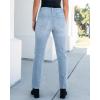 imageGRAPENT Straight Leg Jeans for Women High Waisted Trendy Slim Classic Stretchy Denim Work Trouser Jeans with PocketsRoadknight Blue
