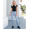 imageGRAPENT Straight Leg Jeans for Women High Waisted Trendy Slim Classic Stretchy Denim Work Trouser Jeans with PocketsRoadknight Blue