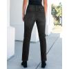 imageGRAPENT Straight Leg Jeans for Women High Waisted Trendy Slim Classic Stretchy Denim Work Trouser Jeans with PocketsWashed Black