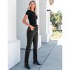imageGRAPENT Straight Leg Jeans for Women High Waisted Trendy Slim Classic Stretchy Denim Work Trouser Jeans with PocketsWashed Black