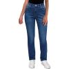 imageGRAPENT Straight Leg Jeans for Women High Waisted Trendy Slim Classic Stretchy Denim Work Trouser Jeans with PocketsBrilliant Blue
