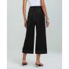 imageGRAPENT Wide Leg Jeans for Women High Waisted Stretchy Denim Crop Pants Fold Hem Cropped Baggy Jeans with PocketsTrue Black